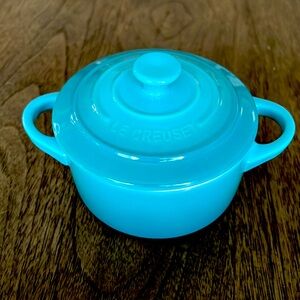 Le Creuset Stoneware Mini Round Cocotte, 8 oz., Caribbean